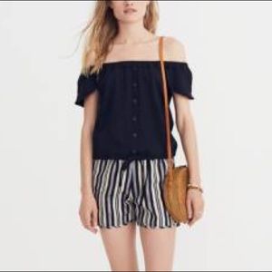 Madewell Texture & Thread off the shoulder top